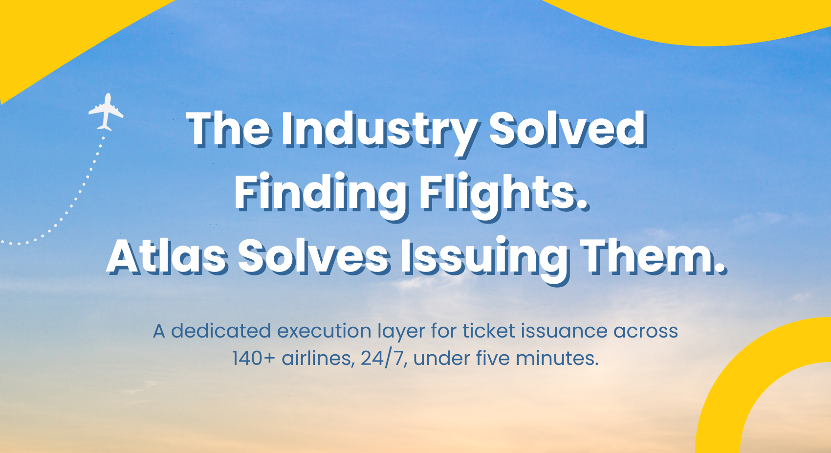 The Industry Solved Finding Flights. Atlas Solves Issuing Them.